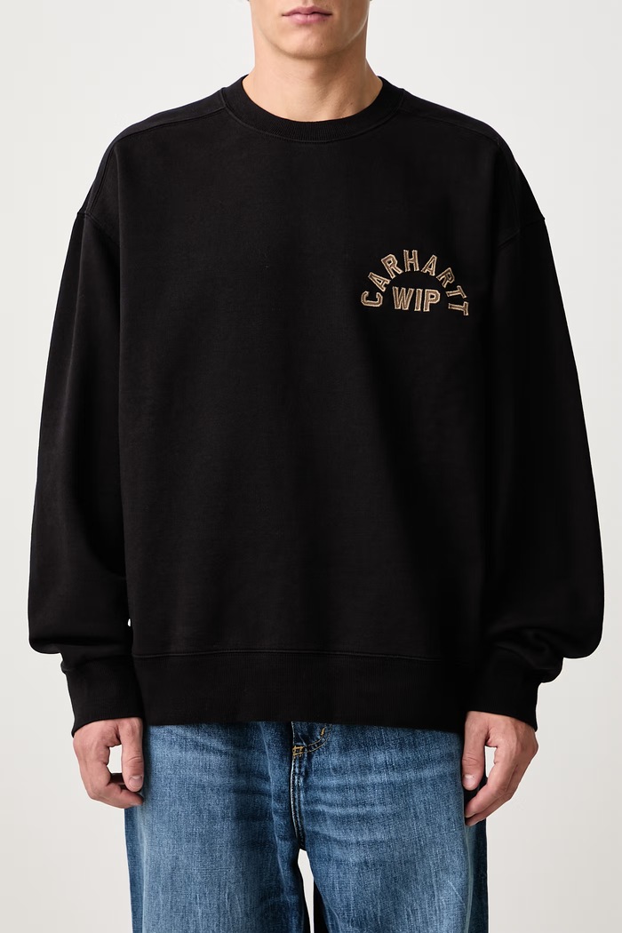 Arch Script Sweat sweatshirt with cotton Men's Carhartt WIP black I037266