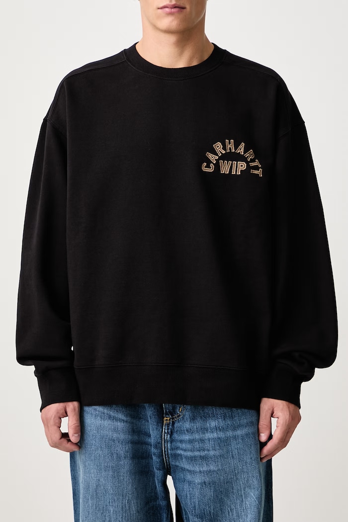 Arch Script Sweat sweatshirt with cotton Men's Carhartt WIP black I037266