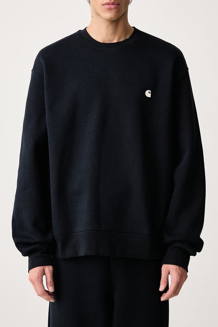 Mack Sweat bluza z bawełną męska Carhartt WIP I037099 granatowy