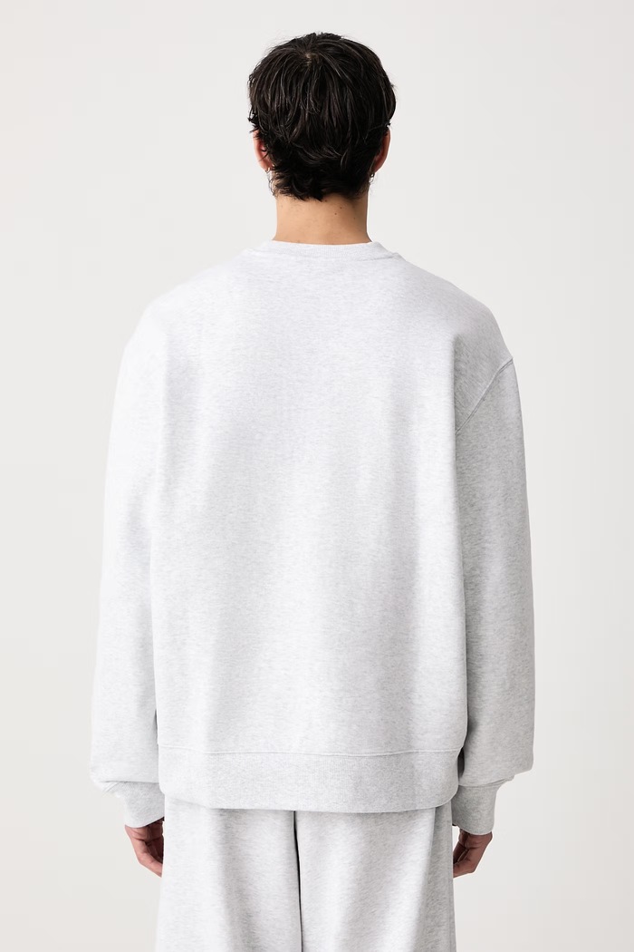 Odzież Carhartt WIP Mack Sweat bluza z bawełną męska I037099 szary