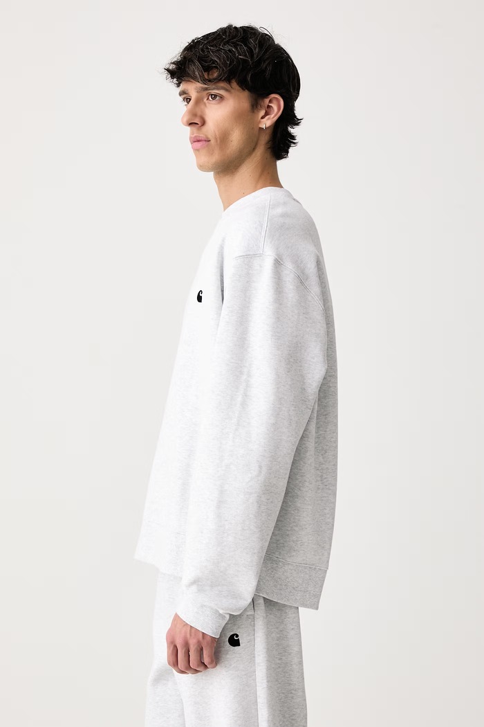Mack Sweat bluza z bawełną męska Carhartt WIP I037099 szary