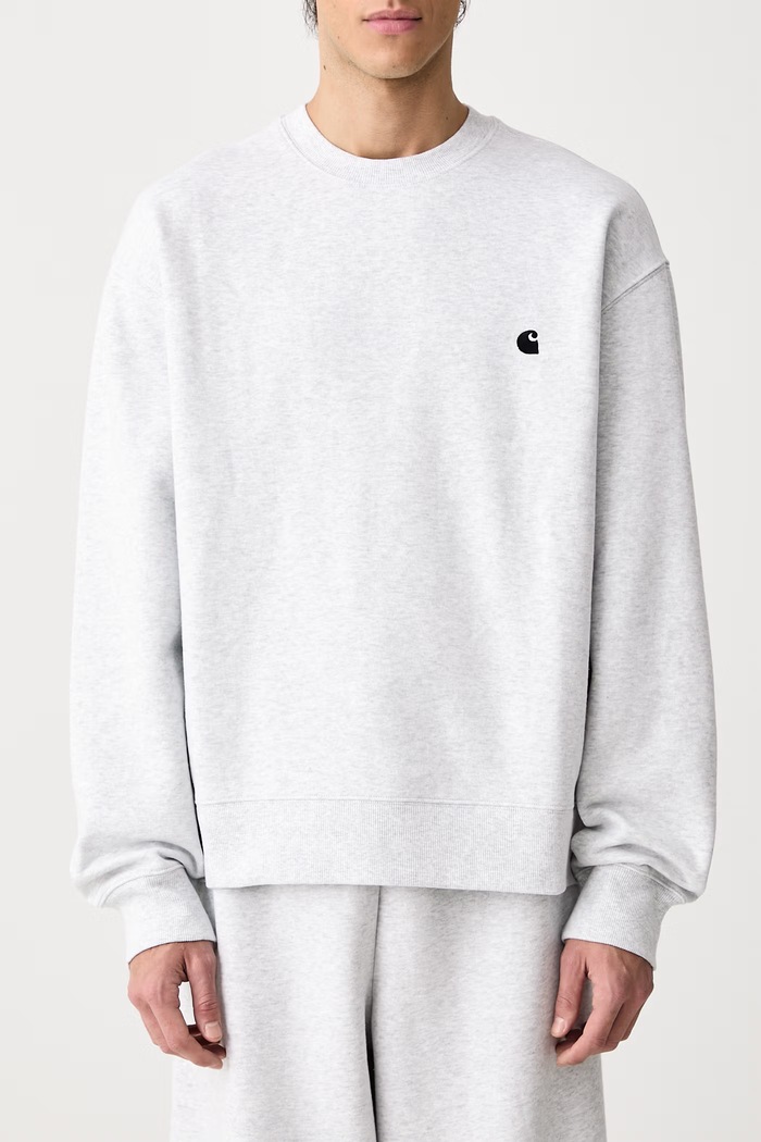 Mack Sweat bluza z bawełną męska Carhartt WIP szary I037099