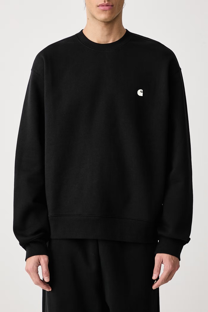 Mack Sweat bluza z bawełną męska Carhartt WIP czarny I037099