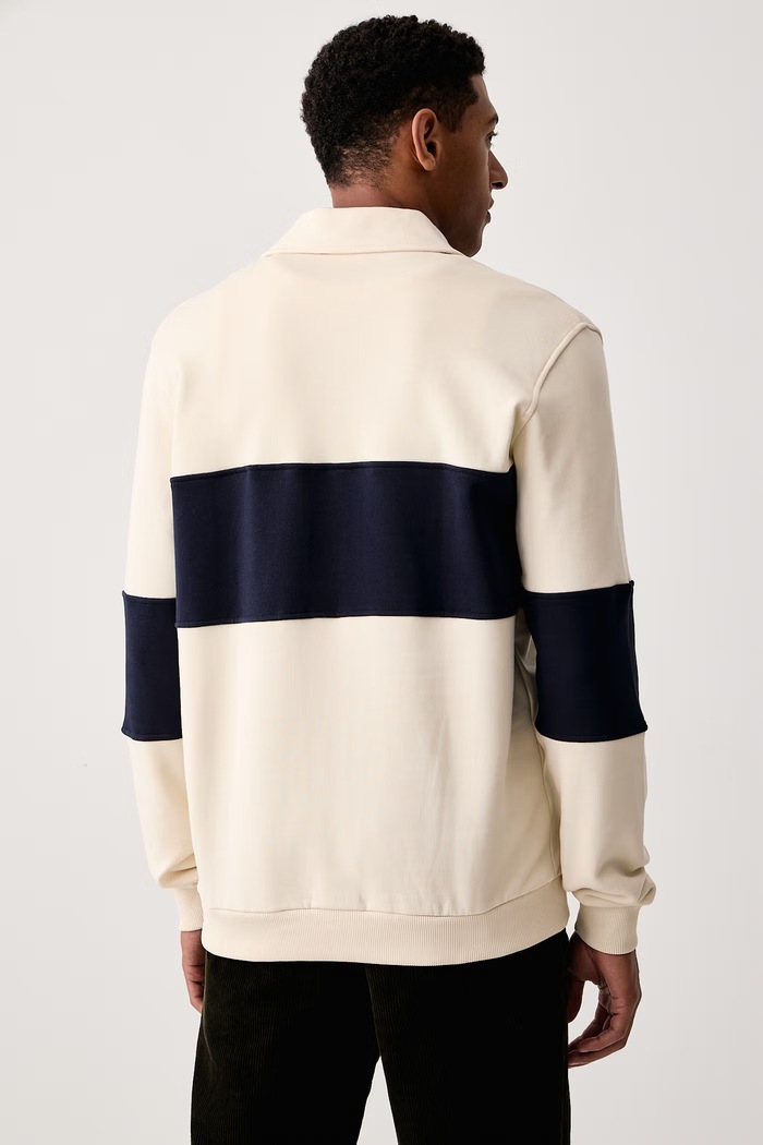 Odzież Les Deux Bluza męska bawełniana 1002492 beżowy