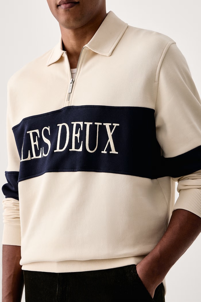 Bluza męska bawełniana Les Deux 1002492 beżowy