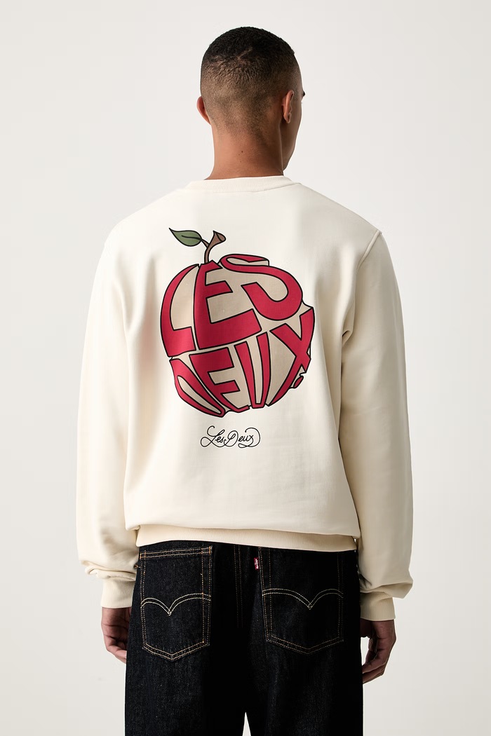Odzież Les Deux bluza z kapturem męska bawełniana Orchard 1002489 beżowy