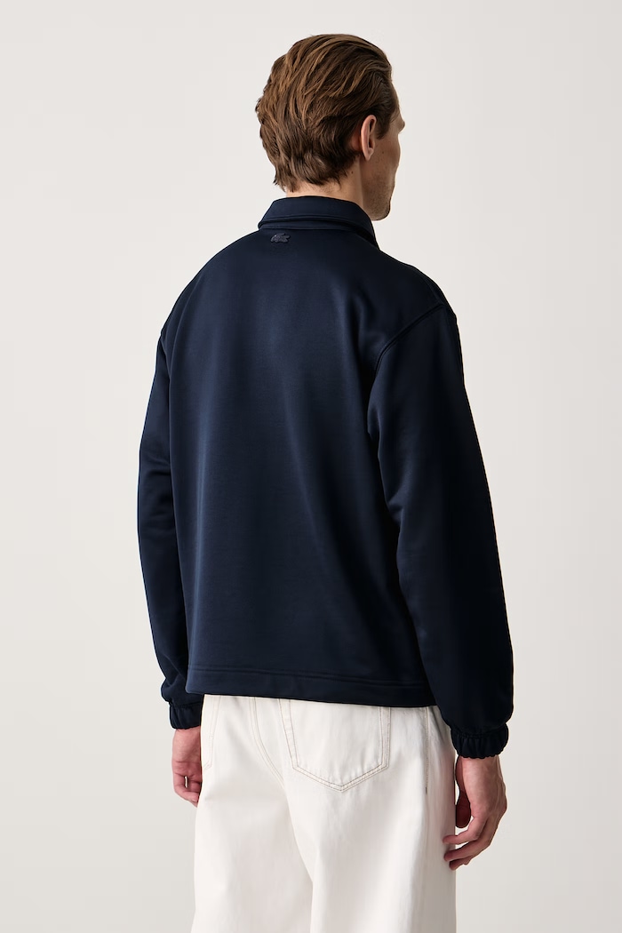 Odzież Lacoste Bluza męska z bawełną SH9464 granatowy