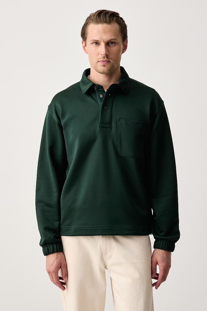 Lacoste Bluza męska z bawełną zielony SH9464