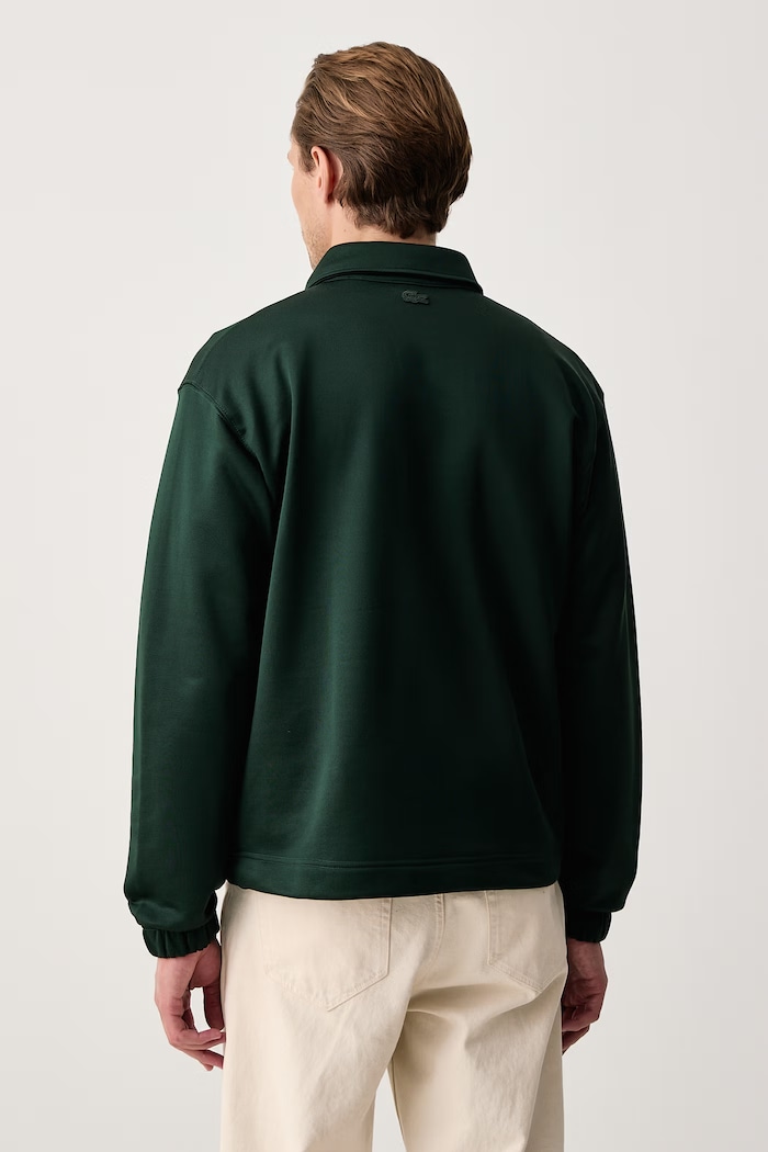 Odzież Lacoste Bluza męska z bawełną SH9464 zielony