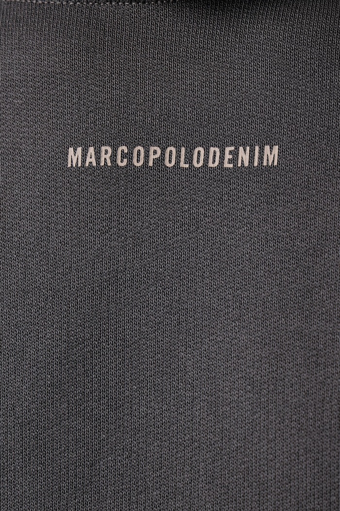 Bluza z kapturem męska bawełniana Marc O'Polo szary 5000012876