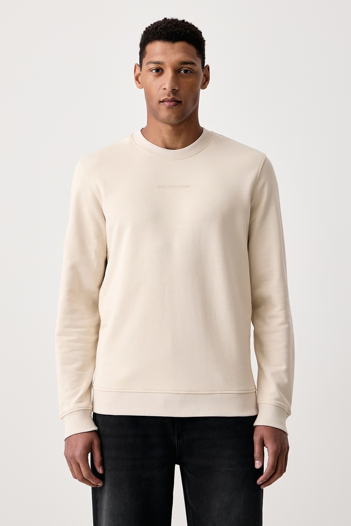 Marc O'Polo Bluza męska bawełniana beżowy 5000012418