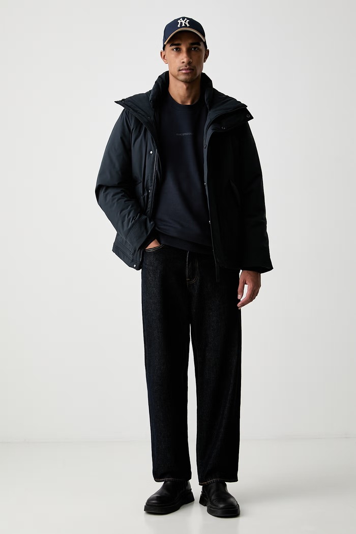 Marc O'Polo bluza męska bawełniana 5000012418 granatowy AW26