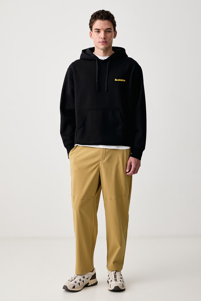 La Sportiva Bluza z kapturem męska z bawełną Moon Rock ZACW048 czarny AW26