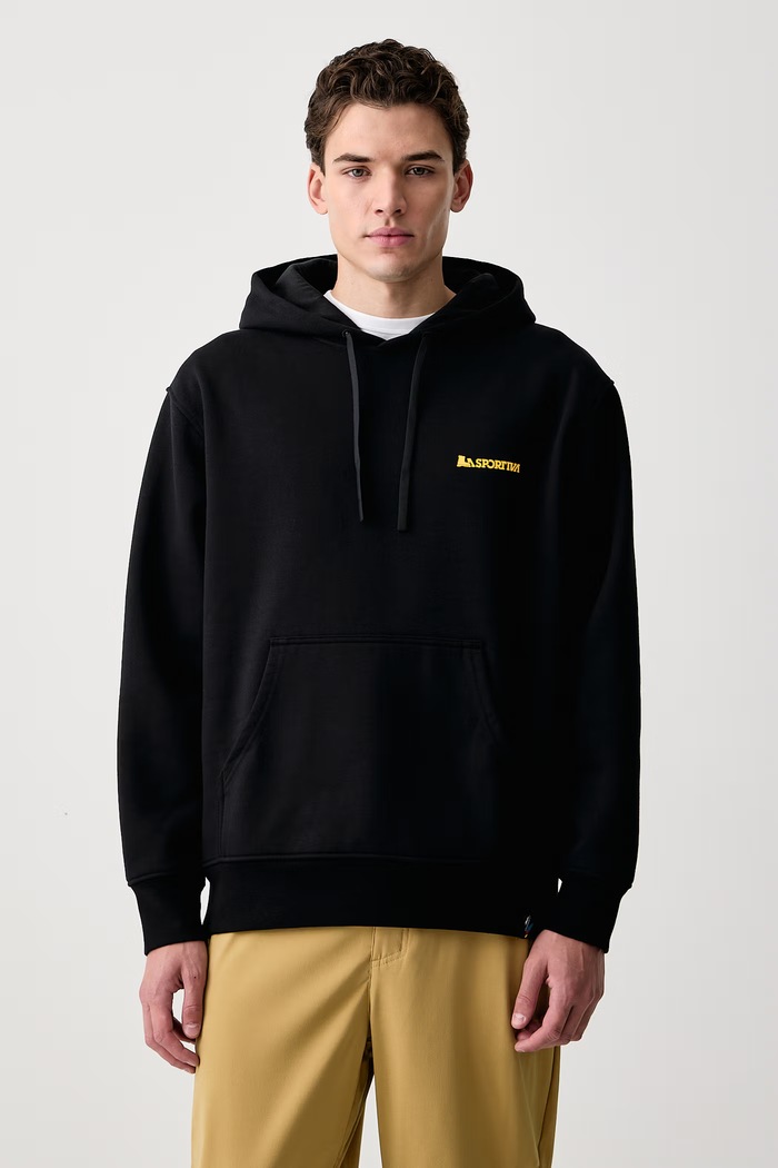 Odzież La Sportiva Bluza z kapturem męska z bawełną Moon Rock ZACW048 czarny