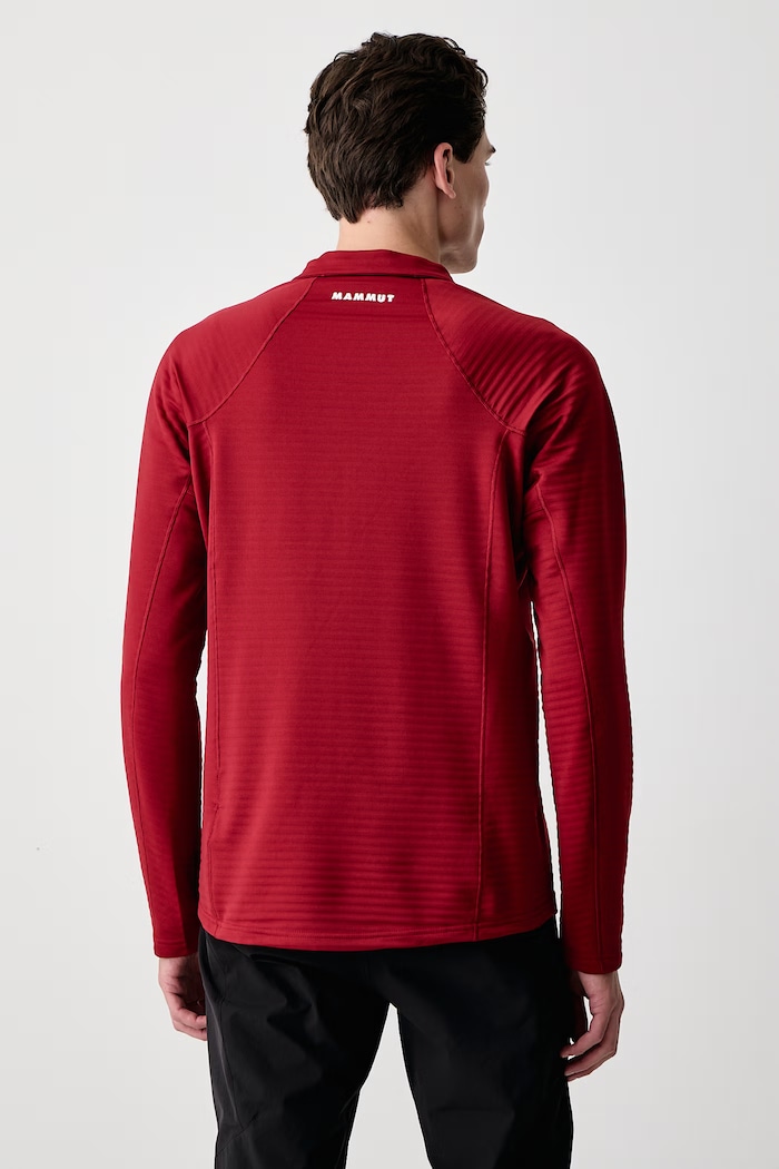 Odzież Mammut Bluza sportowa męska Taiss 1014.07340 czerwony