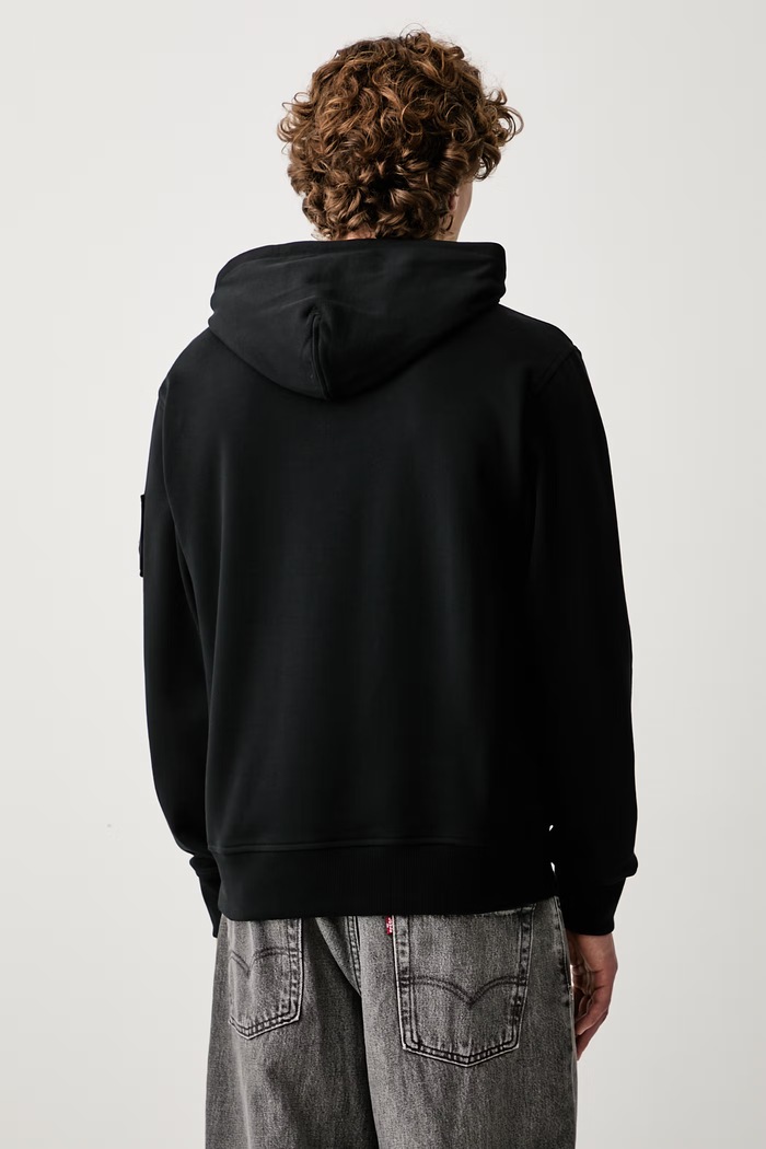 Odzież MOOSE KNUCKLES bluza z kapturem męska bawełniana M36MS619 czarny