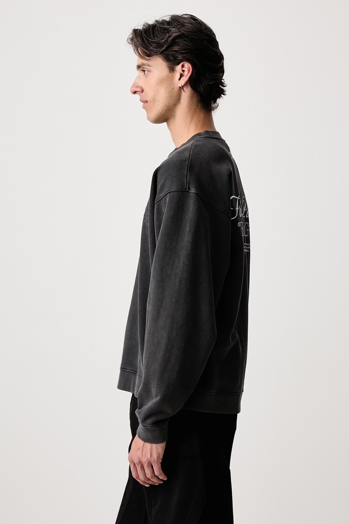 Суичър от памук мъжки Filling Pieces 422630501387 черен