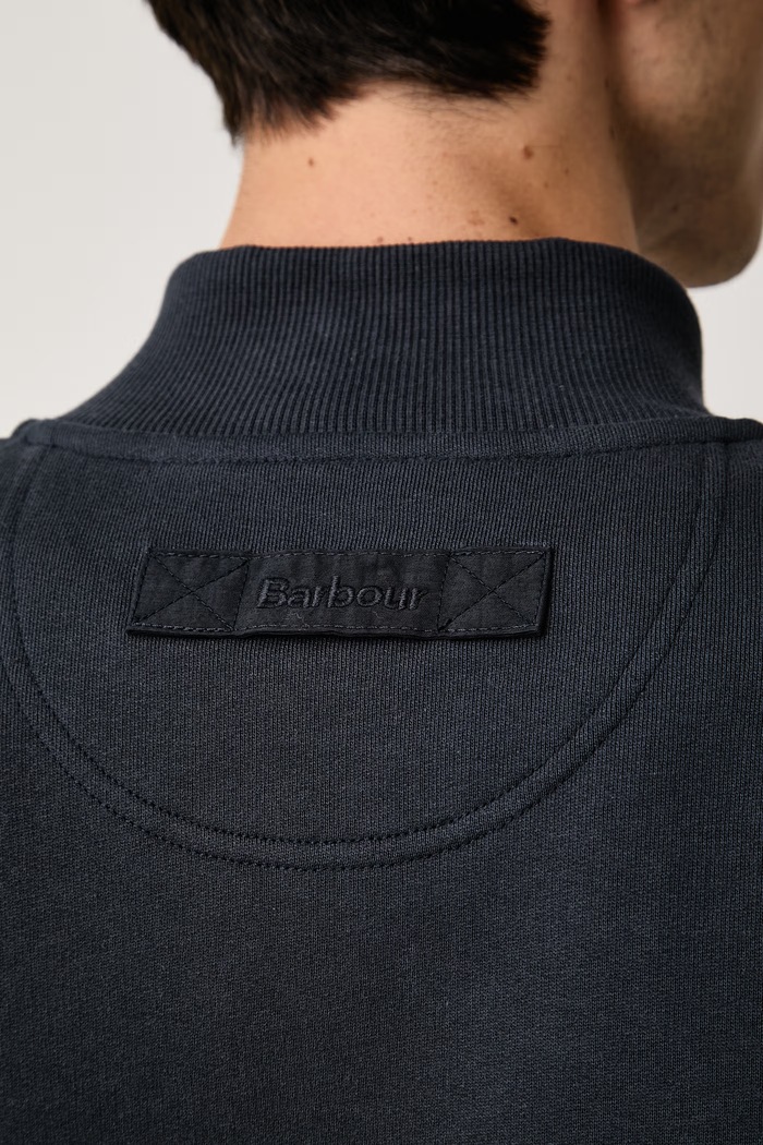 Barbour bluza rozpinana męska bawełniana Caldbeck MOL0771 granatowy