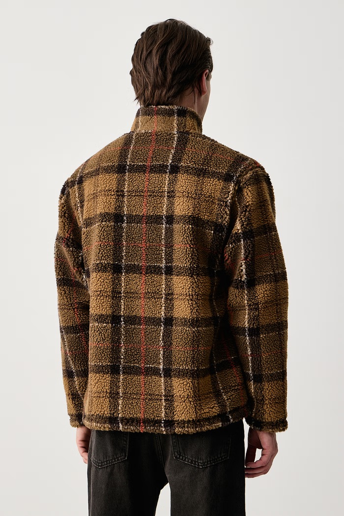 Odzież Barbour Bluza męska polarowa Hartley MFL0227 beżowy