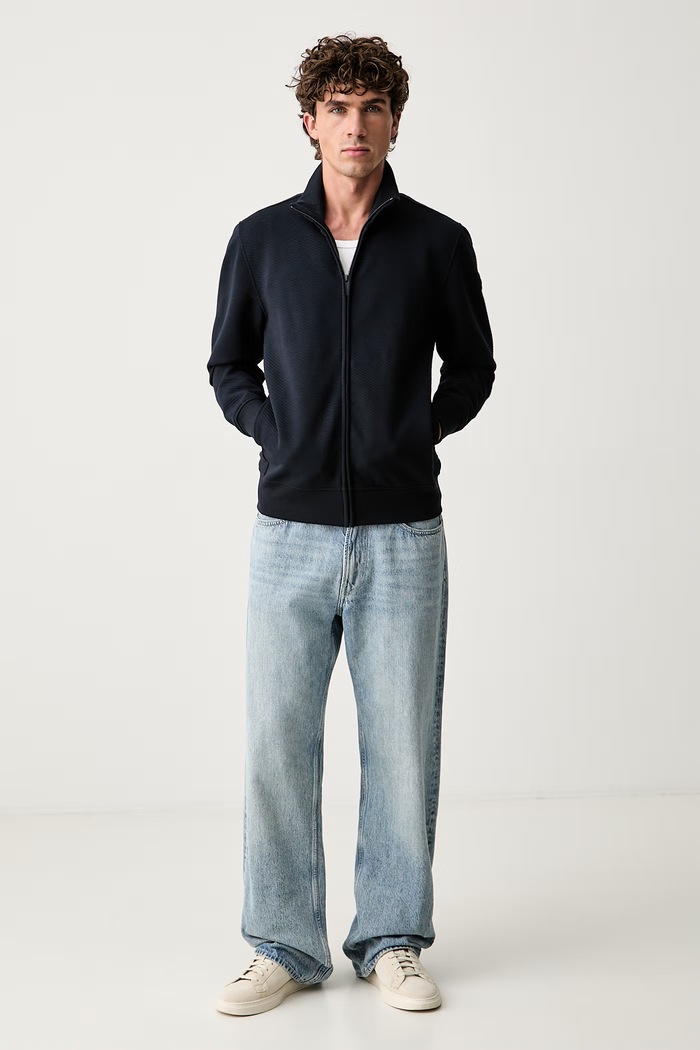 Colmar bluza rozpinana męska z wiskozą 62000093.1ZI granatowy AW26