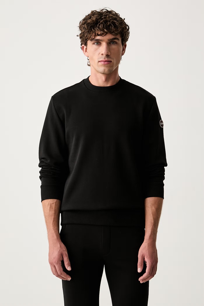 Colmar bluza z kapturem męska z bawełną czarny 62000004.1WX