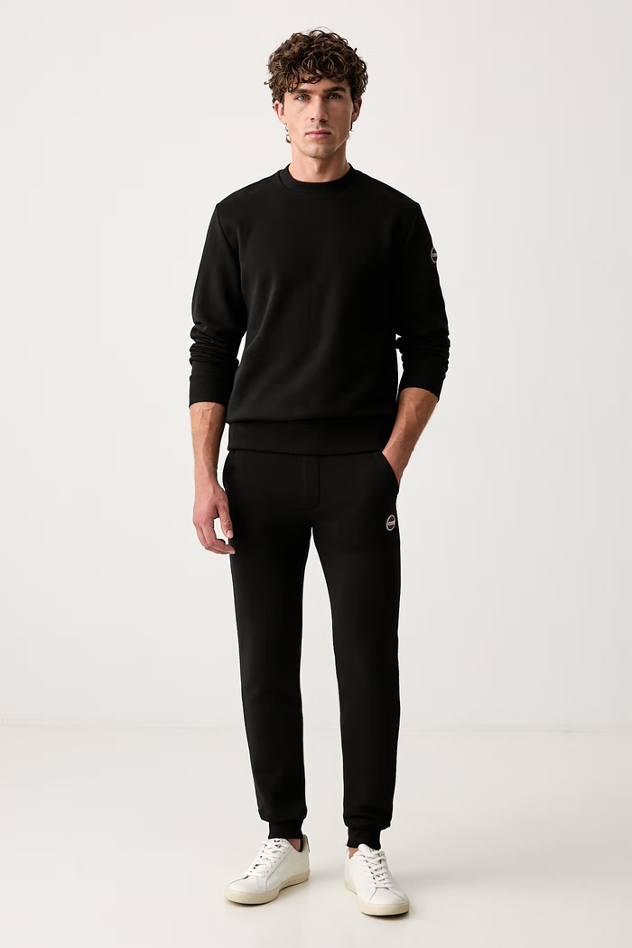 Colmar bluza z kapturem męska z bawełną 62000004.1WX czarny AW26