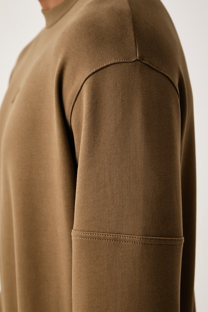 Karl Lagerfeld bluza oversize męska z bawełną 564908.705104 brązowy