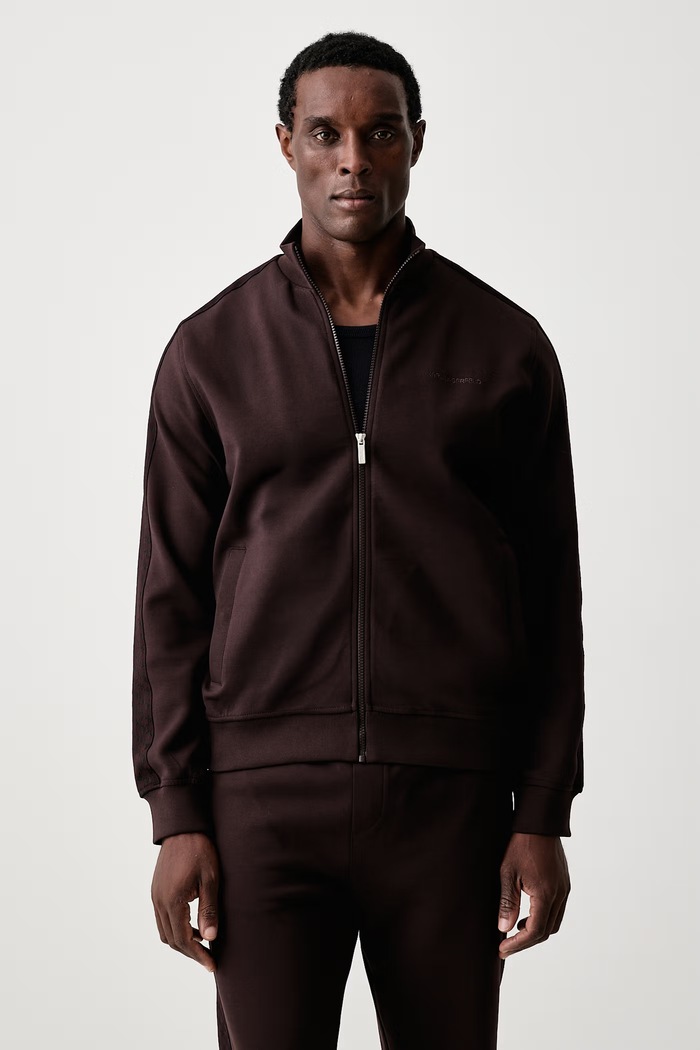 Karl Lagerfeld Bluza rozpinana męska brązowy 564902.705011