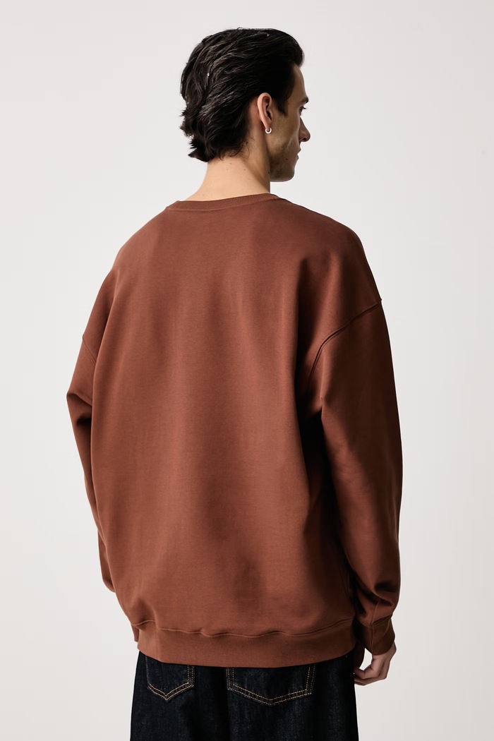 Odzież adidas Originals Bluza męska z bawełną Trefoil Essentials LL1047 brązowy