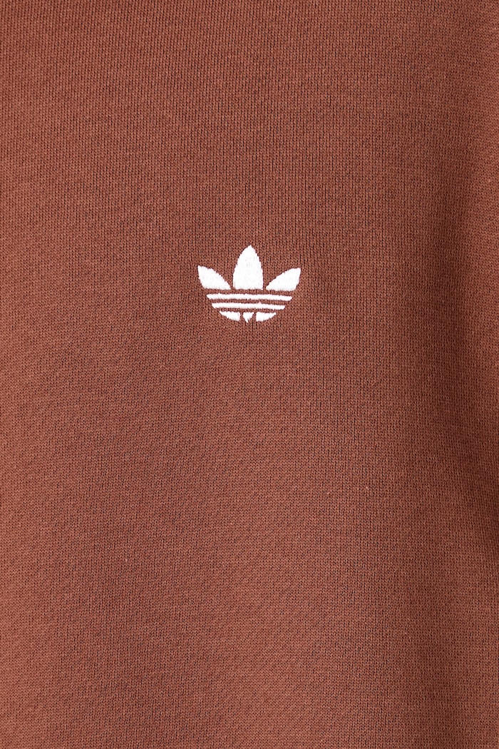 Bluza męska z bawełną Trefoil Essentials adidas Originals brązowy LL1047