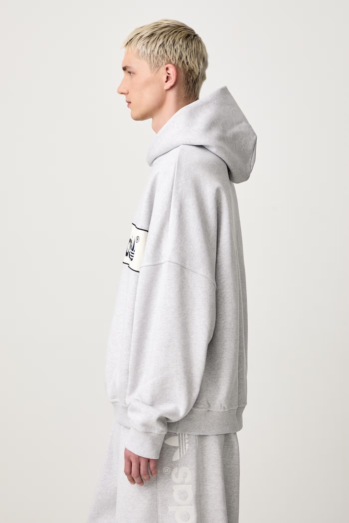 Adisignature NY bluza z kapturem męska z bawełną adidas Originals LD9300 szary