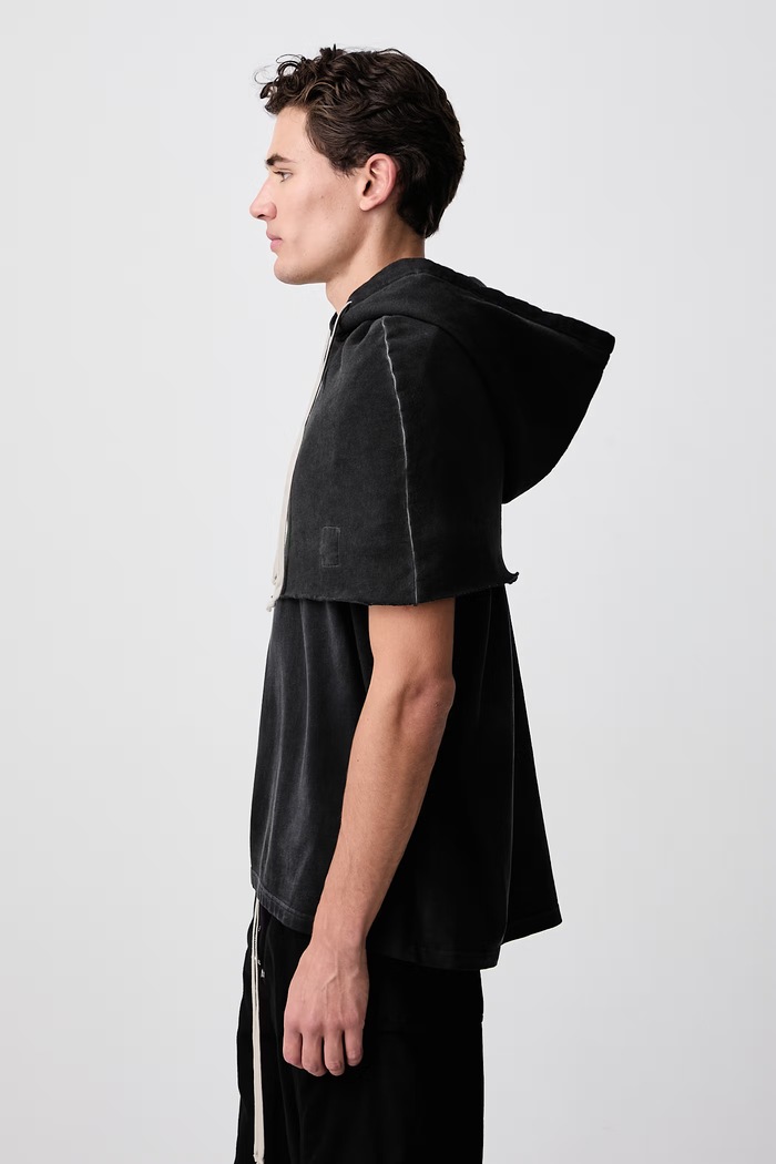 Kapuce bavlněná pánská Rick Owens DRKSHDW DU02F6475.FD černá