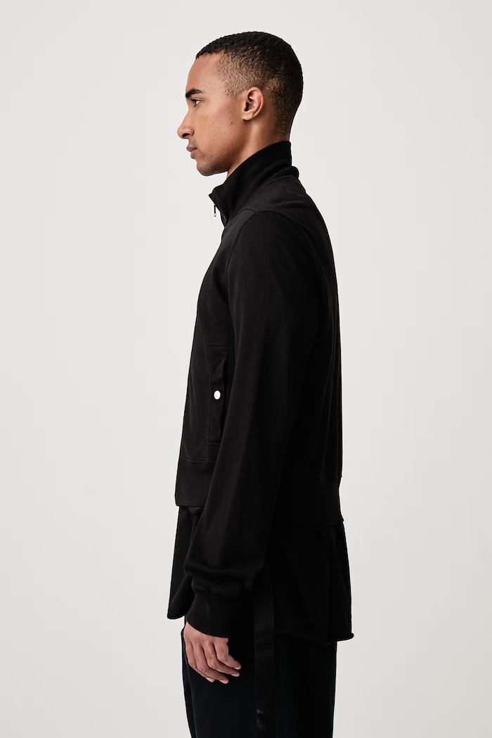 Rev Track hanorac din bumbac pentru bărbați Rick Owens DRKSHDW DU02F6289.RIG negru