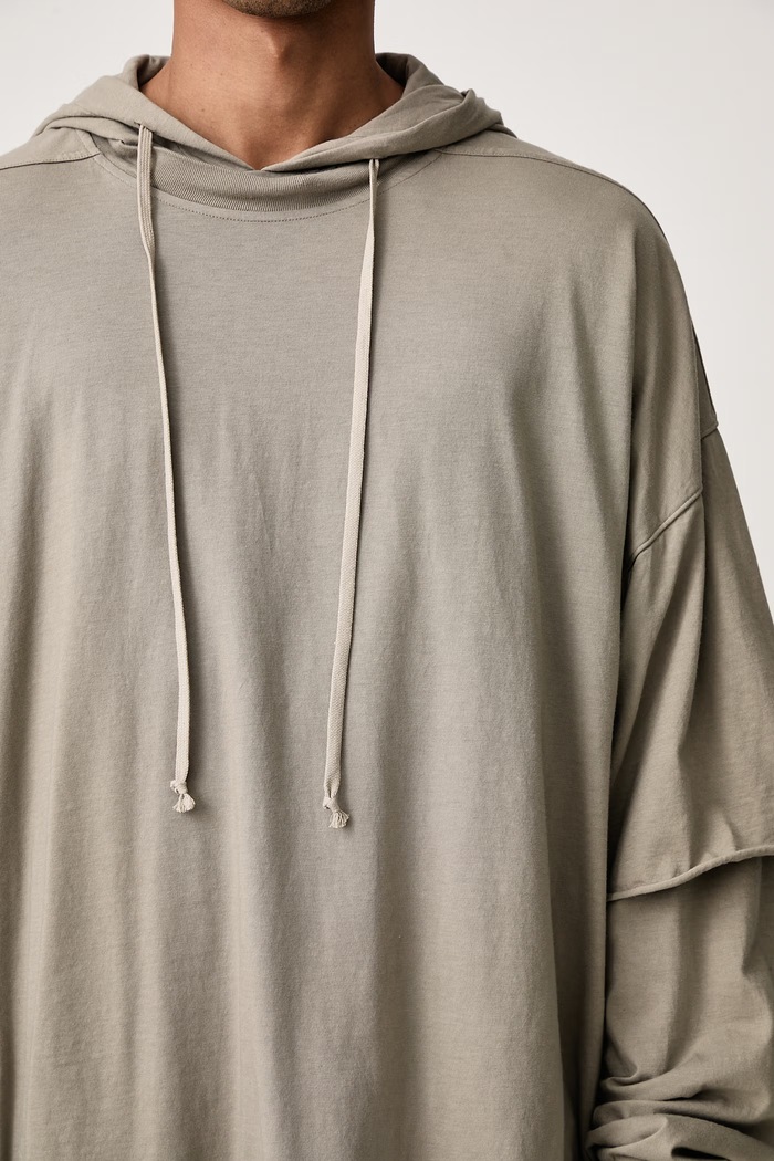 Rick Owens DRKSHDW Tommy Hustler кофта з капюшоном бавовняна чоловіча DU02F6271.RN