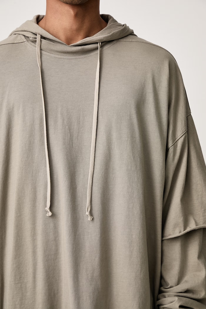 Rick Owens DRKSHDW Tommy Hustler кофта з капюшоном бавовняна чоловіча DU02F6271.RN