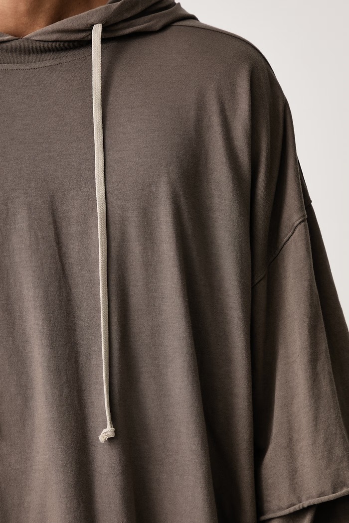 Rick Owens DRKSHDW Tommy Hustler кофта с капюшоном из хлопка для мужчин DU02F6271.RN