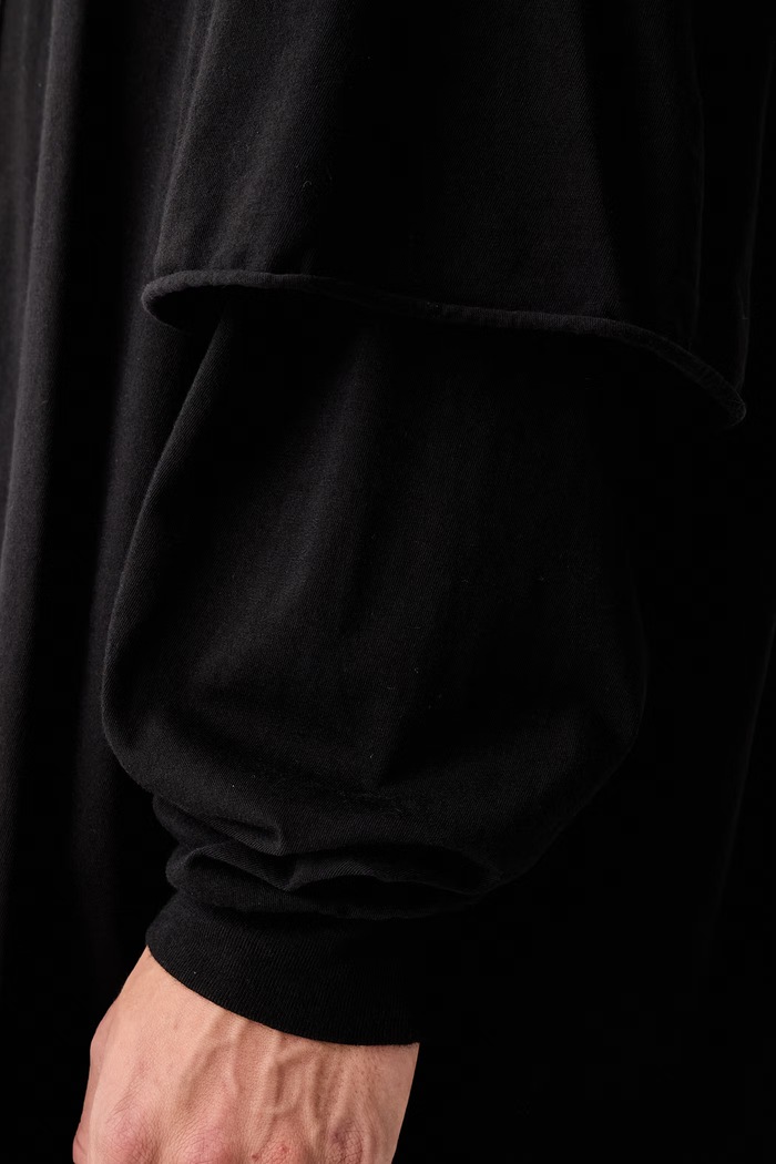 Rick Owens DRKSHDW Tommy Hustler mikina s kapucňou bavlnená pánska DU02F6271.RN