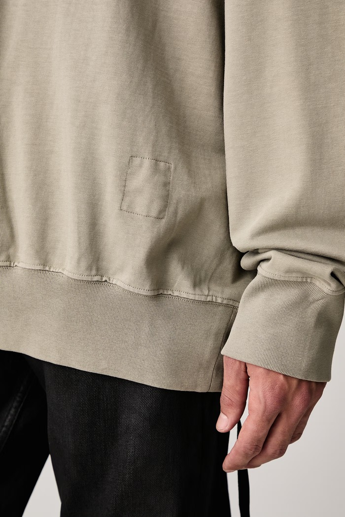 Rick Owens DRKSHDW Oversized mikina s kapucňou bavlnená pánska DU02F6262.RIGP