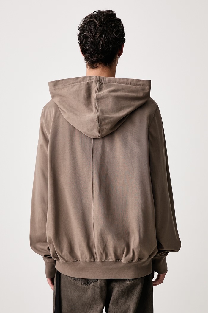 Oblečenie Rick Owens DRKSHDW Oversized mikina s kapucňou bavlnená pánska DU02F6262.RIGP sivá