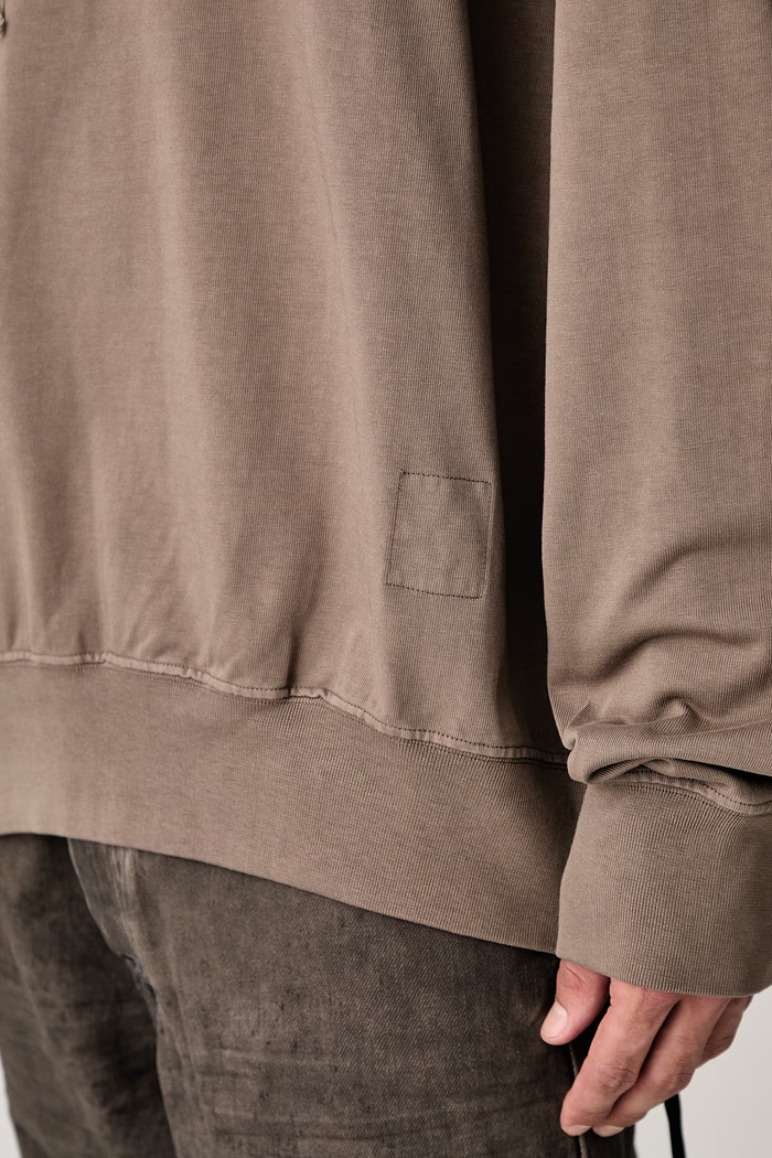 Rick Owens DRKSHDW Oversized mikina s kapucňou bavlnená pánska DU02F6262.RIGP