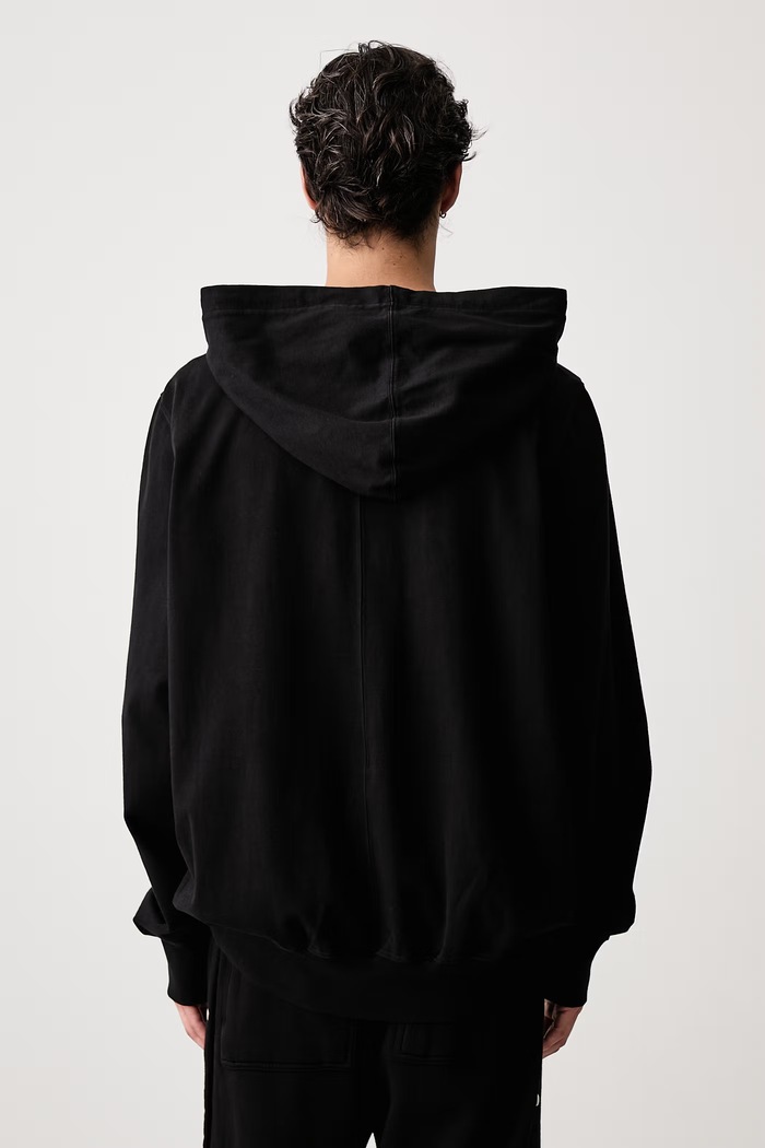 Oblečenie Rick Owens DRKSHDW Oversized mikina s kapucňou bavlnená pánska DU02F6262.RIGP čierna
