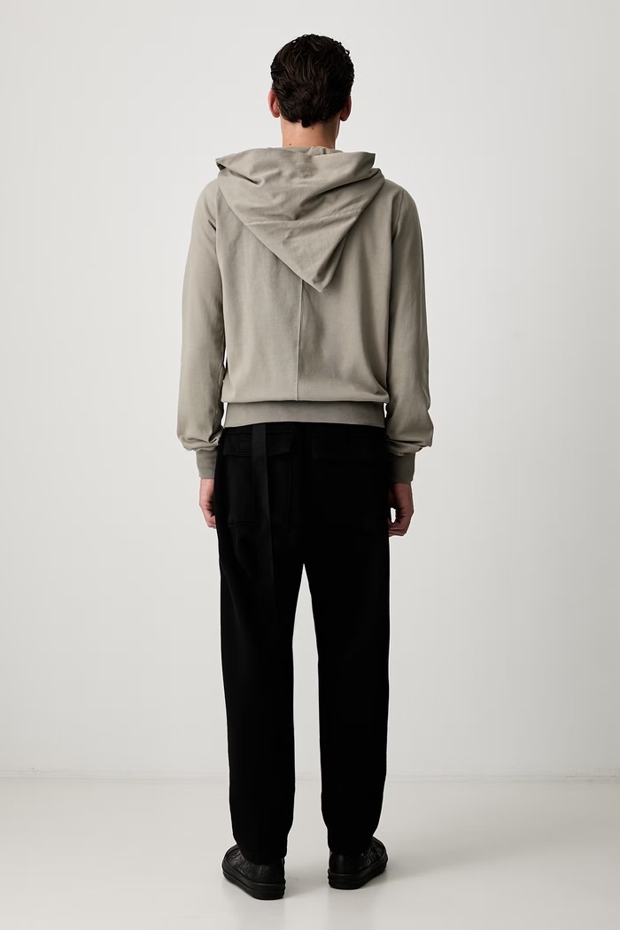 Oblečenie Rick Owens DRKSHDW Mountain mikina na zips s kapucňou bavlnená pánska DU02F6286.RIG béžová
