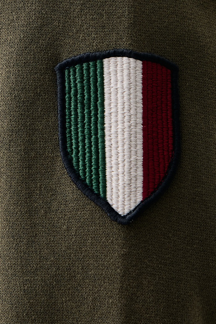 Bluza rozpinana męska bawełniana Aeronautica Militare zielony FE2130UF00689