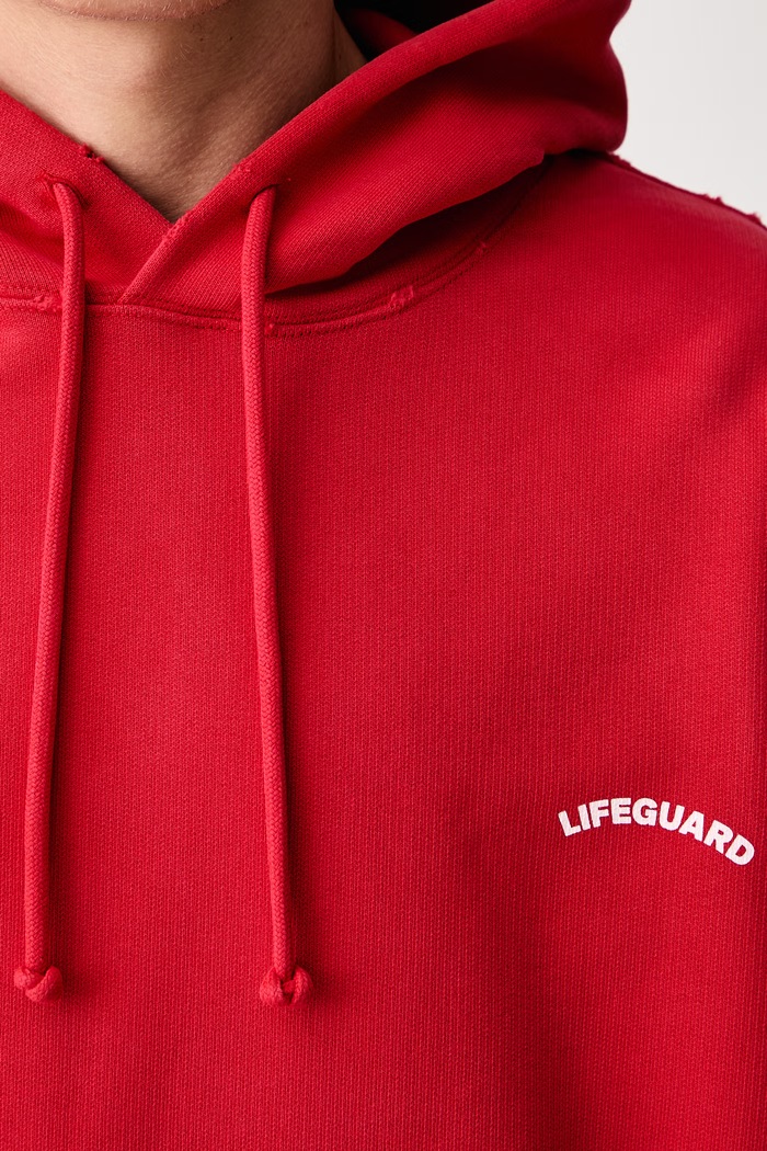 Vetements Lifeguard bluza z kapturem z bawełną męska MH27HD235R