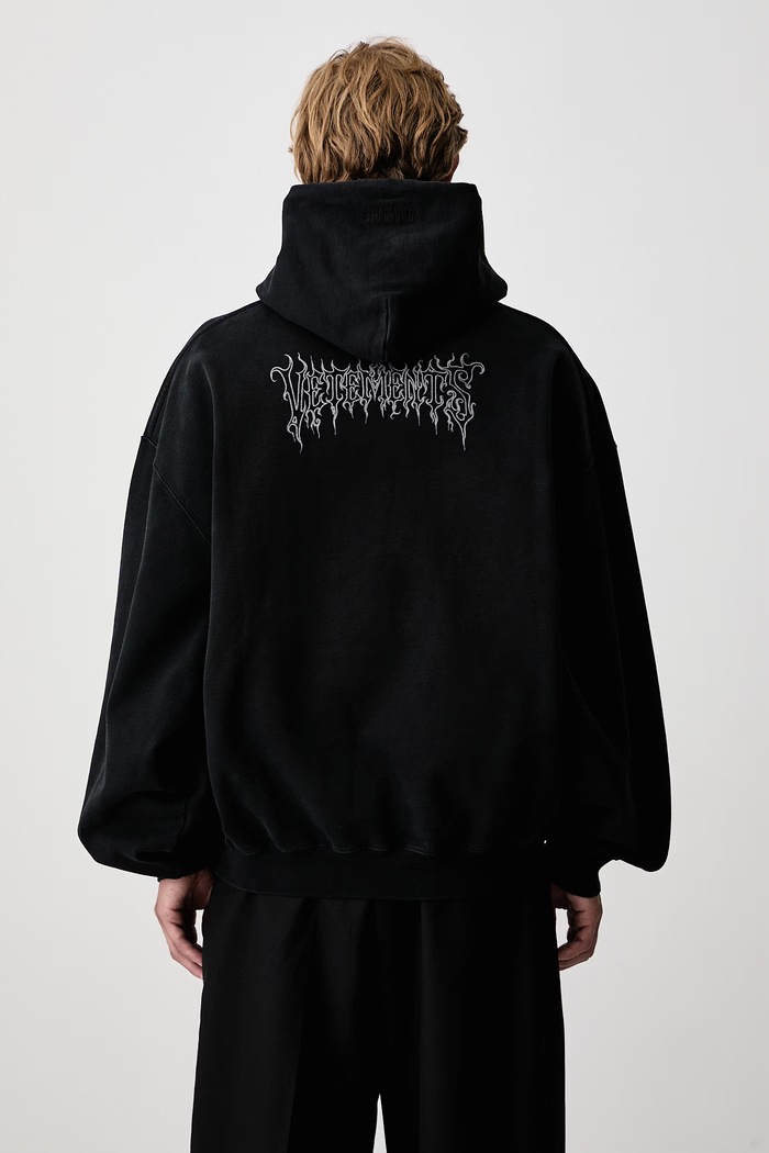 Odzież Vetements Cof Sacrifice bluza z kapturem bawełniana męska MH27HD205B czarny