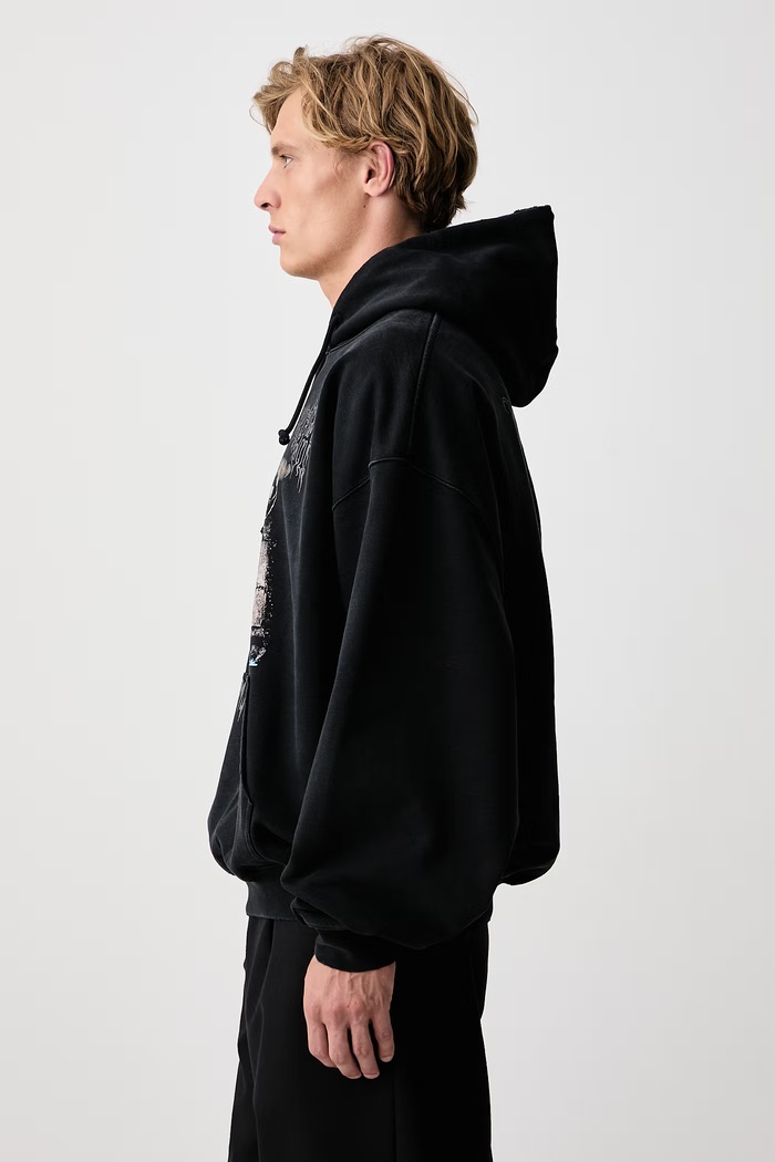 Cof Sacrifice bluza z kapturem bawełniana męska Vetements MH27HD205B czarny