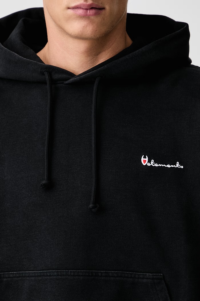 Vetements Athletic Logo bluza z kapturem bawełniana męska MH27HD226B