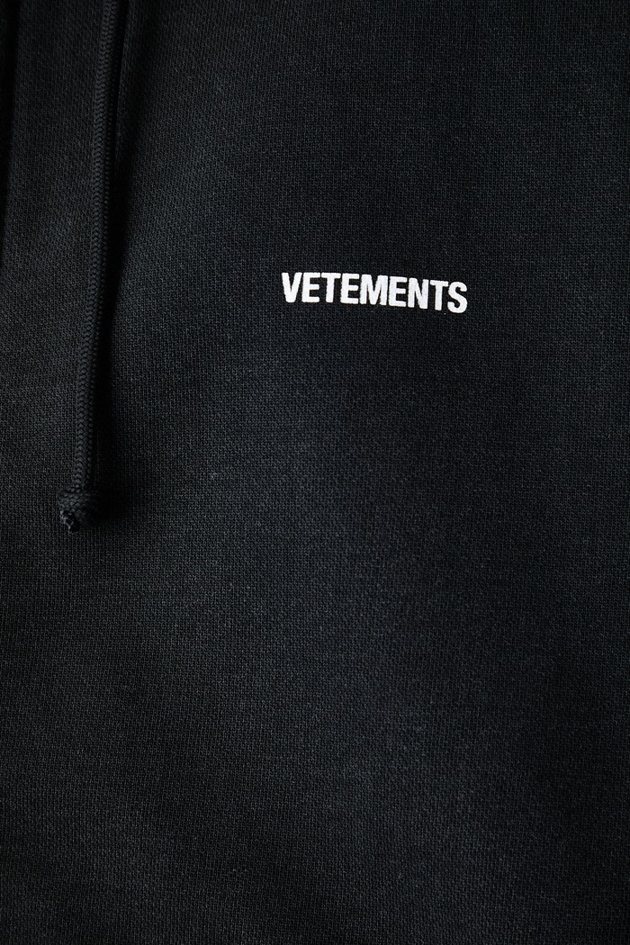 Vetements Classic Logo bluza z kapturem bawełniana męska MH27ZU141B