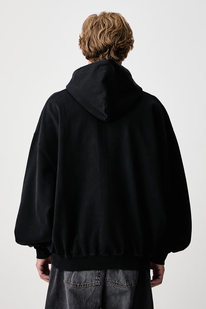 Odzież Vetements Artificial Peace bluza rozpinana z kapturem bawełniana męska MH27ZU190B czarny