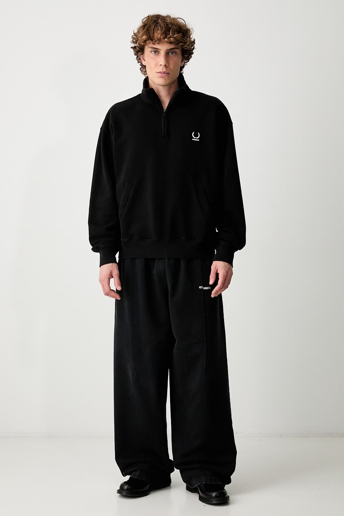 Vetements bluza bawełniana męska MH27PZ187B czarny AW26
